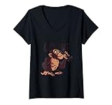 Damen Gympanse Fitnessstudio Sportler Bodybuilder Geschenk Sport T-Shirt mit V