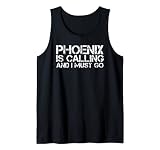 Phoenix AZ Arizona Lustige Stadt Trip Home Roots USA Geschenk Tank Top