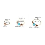 ZITENG CGBH 3 Teile/Set Mode Retro runde perlen Gold Farbe Nase Ring for Frauen Nostril Hoop Body Piercing schmuck (Metal Color : 3 Pcs Rose Gold)