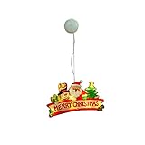 Fensterbeleuchtung Weihnachten Batterie, Weihnachtsbeleuchtung mit Saugnapf, Weihnachten Dekorative Fenster Licht für Outdoor Indoor Fenster Schlafzimmer Party, Batteriebetriebene (A)