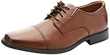 Clarks Herren Tilden Cap Derbys, Braun (Dark Tan Lea-), 43 EU