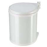 Hailo Compact-Box M Einbau Mülleimer | 1 x 15 Liter | Einbaumülleimer mit Deckel-Lift-System | für Schranktüren ab 40 cm Breite | Stahlblech | Einbau Küchenmülleimer | Made in Germany | weiß