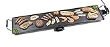 Bestron elektrische XXXL Plancha-/Teppanyaki-Grillplatte mit Antihaftbeschichtung, Grillspaß für bis zu 10 Personen, extra lange Grillfläche, 2.000 Watt, Farbe; Schw