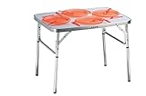 Camp Active Klapptisch - Höhenverstellbare Tischfüße - Ultraleicht aus Aluminium - 75x55x60