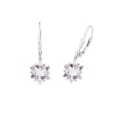 Prinzessin Lillifee Ohrhänger 925 Sterling Silber Mädchen Kinder Ohrschmuck, mit Zirkonia synth., 2,4 cm, Lila, Schmetterling, Kommt in Schmuck Geschenk Box, 9245703