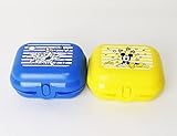 TUPPERWARE Twin 2X Gr. 1 Micky Maus + Donald Brotdose, Snackbox, Lunchbox + Kugelschreiber metallic Touchp