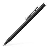 Faber-Castell 342320 - Kugelschreiber NEO Slim, Metall schwarz, schw