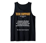 Tech Support Definition IT Tech Mitarbeiter Job Computer Tank Top