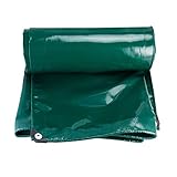 WWERT Plane Wasserdicht Schwerlast Abdeckplane für Wohnwagen Hochwertige Abdeckung Mehrzweck 600g/m (Color : Green, Size : 6x7m/19.68x22.96ft)