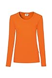 Women's Long-Sleeved Performance Top,Orange,M