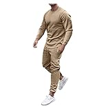 Asija Trainingsanzug Herren Jogginganzug für Männer Langarm Sportanzug Freizeitanzug Set Jogginghose Sweatshirt Hoodie Hose für Gym Fitness Sportbekleidung Trainingsjacke Sportjacke Track