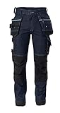 DASSY® Melbourne Multitaschen-Stretch-Jeans mit Kniepolstertaschen DASSY CLASSIC CO 93 JEANSBLAU/SCHWARZ 54