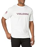 Volcom Herren Men's Wordmark Ss Usst White L T-Shirt, Weiß, Groß