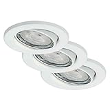 LED Einbauleuchte 3er Set Briloner 7148-036 Einbauspot 3x 5W Dimmbar Schwenkb