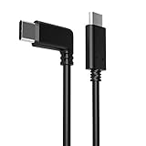 USB C auf USB C Kabel kompatibel für Oculus Quest 2 / Quest, 90 Grad Hochgeschwindigkeits-Datenübertragung & Schnellladekabel für Oculus Quest VR Headset und Gaming PC, USB 3.2 Gen 1 Typ C 5Gbps/3