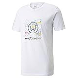 PUMA Man City x MDCR Herren Fußball-T-Shirt mit Logografik Puma White M