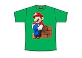 Nintendo T-Shirt -L- Mario Block, grü