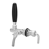 Einstellbare Flusskontrolle Chrome Fassbierhahn Wasserhahn G5 / 8 Schaft Home Bar Brew Bierfass Dispenser(02)