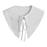 KAMONDA Faux Collar, Damen Retro Großes Revers Faux Collar Dreieck Spitz Schal Schal Lace-Up