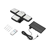 mumisuto LED Solarleuchten, Outdoor Solarleuchten IP65 Wasserdicht 198LEDs Bewegungsmelder Lichter mit 4 verstellbaren Köpfen für Garagen Gärten Ausgänge Eingäng