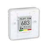 Aranet4 Home Kabelloser Luftqualitätsmonitor für Zuhause, Büro oder Schule [CO2, Temperatur, Luftfeuchtigkeit und mehr] tragbar, E-Ink-Bildschirm, App für Konfiguration und D