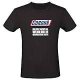 Shirt-Panda Herren Fun T-Shirt · Du bist Nicht du wenn du in Quarantäne bist · Lustiges Unisex Shirt · Fun Tshirt · Schwarzer Humor · 100% Baumwolle · Spaß Spruch · Schwarz (Druck Weiß) M