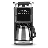BEEM FRESH-AROMA-PERFECT III Filterkaffeemaschine mit Mahlwerk - Thermo | Edelstahl | Mit Isolierkanne | Kegelmahlwerk & Aroma-Plus-Funktion| Permanentfilter | 24-H-Timer | 1000 W | bis zu 10 T