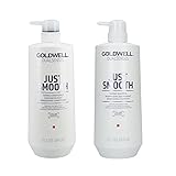 Goldwell Dualsenses Just Smooth Taming Shampoo, 1000 ml, Conditioner, 1000