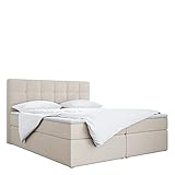 Boxspringbett Top 2 mit 2 Bettkästen, gepolstertes Kopfteil, Multipocket-Matratze und Topp