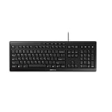 CHERRY Stream Keyboard Tastatur, schwarz, US-Englisches Layout mit Euro Symbol, JK-8500EU-2