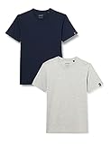 Schott NYC Herren TS01MC T-Shirt, Marineblau/Grau, S