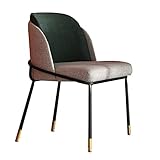 KELITINAus Bequeme und langlebige Esszimmerstühle mit Metallbeinen, Wohnzimmerstühle, PU-Leder, Café, Zuhause, Rückenlehne, Restaurant, Wohnung, modernes Design, Esszimmerstuhl, Küche, A, C