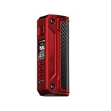 Lost Vape Thelema Solo Box Mod Akkuträger e Zigarette, mit maximal 100 Watt Leistung, Farbe matt/red carbon fiber, ohne Nik