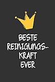 Beste Reinigungskraft: DIN A5 • Punkteraster 120 Seiten • Kalender • Notizbuch • Notizblock • Block • Terminkalender • Abschied • Abschiedsgeschenk • Ruhestand • Arbeitskollegin • Geburtstag