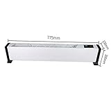 Heizung elektrisch mit Fernbedienung, Fußleiste Mobile Fußbodenheizung Smart Whole Home Konvektion (Größe : 77,5 cm)