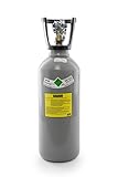 6 kg Kohlensäure Flasche/Neue CO2 Flasche/Gasflasche (Eigentumsflasche) gefüllt mit Kohlensäure(CO2) / Lebensmittelqualität E290 / kurze Bauform / 10 Jahre TÜV ab Herstelldatum, Globalimp