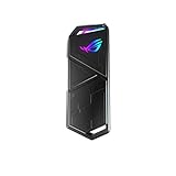 Asus ROG Strix Arion M.2 NVMe SSD externes tragbares Gehäuse-Adapter, USB 3.2 Gen 2 Typ C (10 Gbps), USB-C auf C und USB-C auf A Kabel, passend für PCIe 2280/2260/2242/2230 M Key/B+M Key