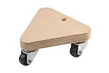 Metafranc Transportroller 134 x 134 x 134 mm - 100 kg Tragkraft - Sperrholz - PP-Räder / Möbelroller / Transporthilfe für Umzug / Rollwagen für Möbel-Transport / Kistenroller / 822140