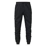 Herren Baggy Freizeithose Sporthose Gummibund Große Größen Lang Hose Atmungsaktiv Jogginghose Sweatpants Trainingshose Loose Soft Herbst Winter N