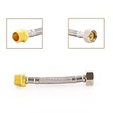 DL-pro Armaturenschlauch Anschlussschlauch 3/8 x 3/8 Zoll 100mm flexibel für den Anschluss eines W