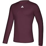 adidas Creator Herren Trainingsshirt, langärmelig, Größe 5XL, Kastanienbraun/Weiß