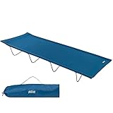 AKTIVE 52859 52859-Klappliege, Campingbett, Strandliege, Klappliege, Outdoor-Hängematte, Gartenliege, widerstandsfähig, Marineblau, 100 kg, bunt, 180 x 60 x 18