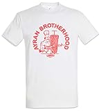 Urban Backwoods Ayran Crew Herren T-Shirt Weiß Größe XL