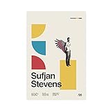 Sufjan Stevens Leinwand-Poster, Schlafzimmer, Dekoration, Sport, Landschaft, Büro, Raumdekoration, Geschenk, ungerahmt: 60 x 90