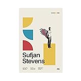 Sufjan Stevens Leinwand-Poster, Schlafzimmer, Dekoration, Sport, Landschaft, Büro, Raumdekoration, Geschenk, ungerahmt: 60 x 90