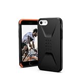 Urban Armor Gear Civilian Case Apple iPhone SE Hülle [Wireless Charging kompatibles Cover, Sturzfeste Handyhülle, Ultra Slim Bumper] schw
