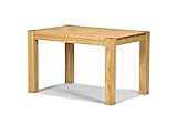 Naturholzmöbel Seidel Esstisch 120x80cm Rio Bonito Farbton Honig hell Pinie Massivholz geölt und gewachst Holz Tisch für Esszimmer Wohnzimmer Küche, Optional: passende Bänke und Ansteckp