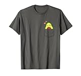 Avocado in Brusttasche - Veganer Vegetarier Humor Avocado T-S