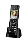 AVM FRITZ!Fon C5 DECT-Komforttelefon (hochwertiges Farbdisplay, HD-Telefonie, Internet-/Komfortdienste, Steuerung FRITZ!Box-Funktionen) schwarz, internationale V