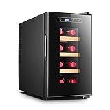 KJFSTJHMM 23l Weinkühler, 8 Flasche thermoelektrischer Weinkühlschrank, 0,65 cu. Ft. Freistehender Weinkeller for kleine Küche, Wohnung, Wohnung, Cottage, Wohnmob